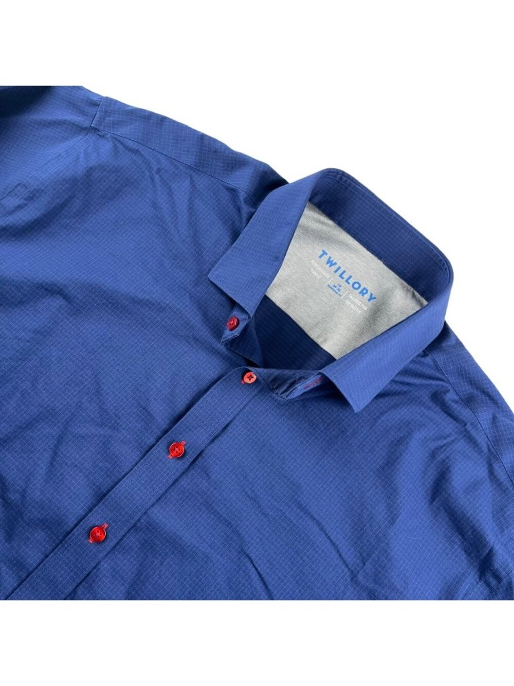 Twillory Men’s Cotton Stretch Blend Button-Down Shirt Blue • 18 • 34 | 35